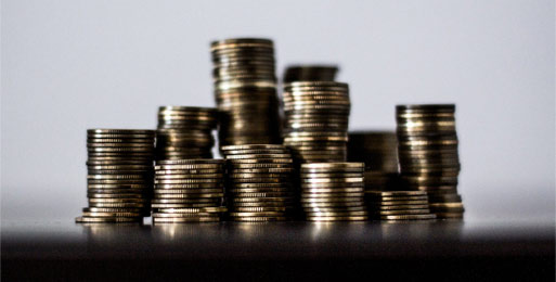 Stacks of coins